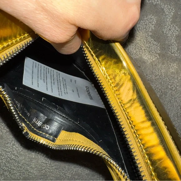 Coperni Mini Swipe Mirrored Metallic Gold Tote Bag - Picture 11 of 12